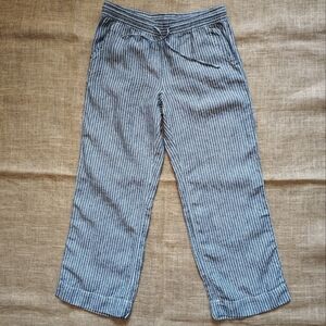 LL Bean Long 100% Linen Pants